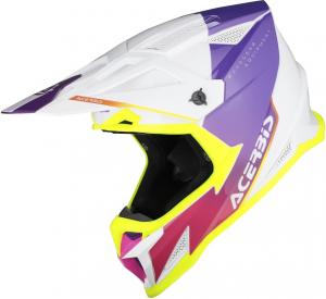 Мотокроссовый шлем Acerbis t711, White/Purple