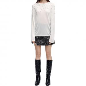 KARL LAGERFELD / Karl Lagerfeld Jeans Карл Лагерфельд Вязаный свитер женский белый