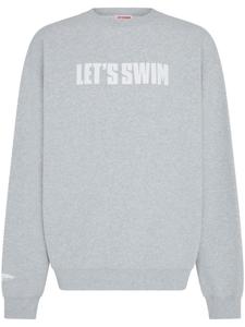 Толстовка с логотипом Let's Swim, серый
