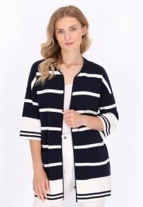 Кардиган DreiMaster Cardigan, Navy White Stripe/Dark Blue