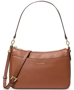 Сумка-мессенджер Michael Kors Small Top Zip-Pouchette Crossbody, коричневый