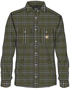 Рубашка Carhartt Flannel Sherpa Lined Shirt, зеленый