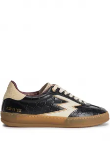 Кроссовки с тиснением под крокодила Moa Master Of Arts, черный