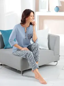 Wäschepur Пижама, цвет Blau-Grau-Bedruckt
