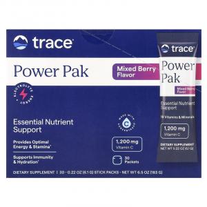 Trace, Power Pak, с ягодным вкусом, 30 пакетиков, 6,1 г (0,22 унции) каждый