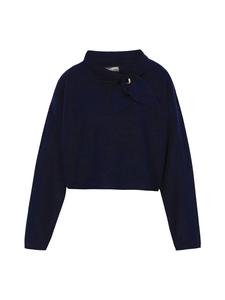 Женский свитер темно-синего цвета DreiMaster Vintage