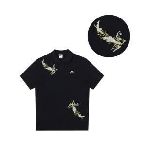 Nike Спортивная поло мужская black