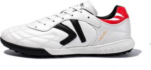Футбольные бутсы KELME для мужчин на искусственное покрытие - уличные/заловые кроссовки унисекс для взрослых - профессиональные футбольные туфли из кожи теленка - TF, белый