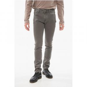 Джинсы облегающего кроя с 5 карманами ID Corneliani, Green