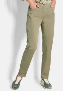 Брюки louisa schmale с эффектом шланке Goldner, Khaki