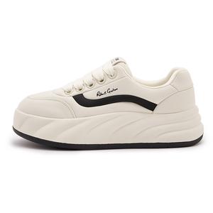 Низкие женские кроссовки Milan love song, Beige Black