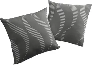 Вирт декоративная подушка "ЛУПАРА", чехол на подушку без наполнения, 2 шт Wirth 40х40 см, серый