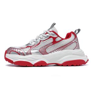 CEDAR HAN Амортизирующие устойчивые к истиранию дышащие нескользящие низкие массивные кроссовки мужские Crimson, цвет Crimson