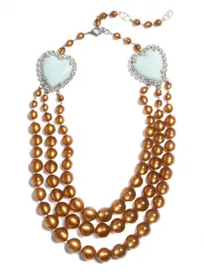 Колье Coeur Hyperbole с декором в форме сердец Valentino Garavani, серебряный