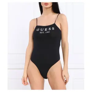 Тонкое подтянутое боди Guess, черный