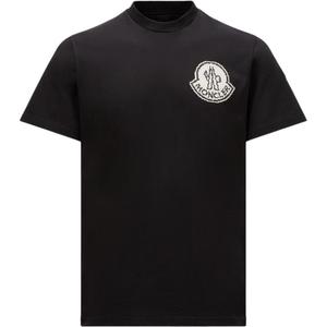 Футболка с логотипом Moncler, черная