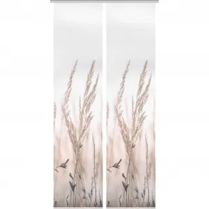 Раздвижная штора Vision S «RELVA», (1 шт.), ЦИФРОВАЯ ПЕЧАТЬ, цвет natur
