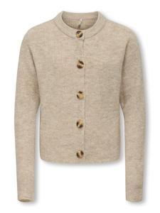 KIDS ONLY Кардиган KOGCAMILLA с круглым вырезом и длинными рукавами, цвет пемза