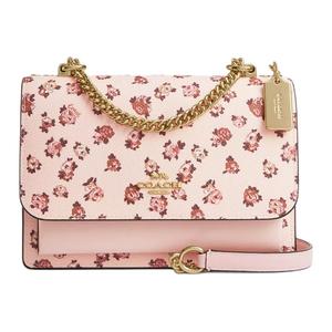 COACH Сумка через плечо klare coated canvas, малый размер, для женщин, gold & blush multicolor