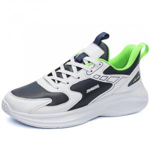 Нескользящие, водостойкие, легкие, низкие, повседневные туфли для мужчин King Jinmai, White Blue