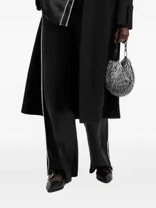 Брюки с отделкой стежками AllSaints, черный