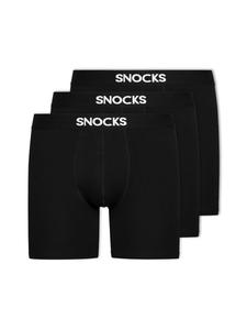 SNOCKS Длинные боксерские шорты, 3 штуки, черные