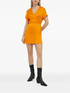 Платье мини Widland с запахом American Vintage, оранжевый