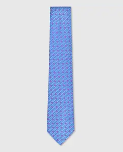 Галстук из высококачественного шелка для мужчин Olimpo, синий
