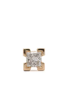 Серьга с квадратными модульными бриллиантами из 14-каратного желтого золота Maria Black, золотой