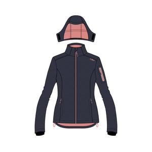 Женская куртка софтшелл CMP, женская куртка с капюшоном и застежкой-молнией 39A5016