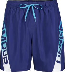 Мужские шорты для плавания с электробордом Under Armour, затягивающиеся на шнурок и эластичный пояс сзади, быстросохнущие, Sonar Blue Wordmark