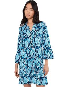 Женское платье Lilly Pulitzer Delany, Low Tide Navy Seashell Splendor