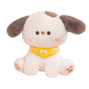 Милые очаровательные плюшевые куклы собачки в шарфе, высота 22см/32см/42см MLING, желтый