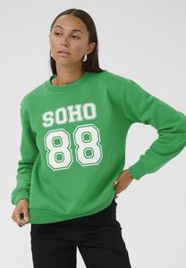 Толстовка Kaffe Sweatshirt, Jelly Bean W Chalk Print/Green