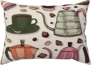 Pevtufa Винтажные наволочки с принтом кофе Vintage Coffee