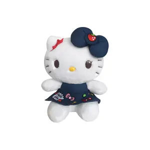 E STRONG Hello Kitty джинсовое платье с вышивкой KT Dolls плюшевая кукла высота 29см/20см/35см/45см E-STRONG