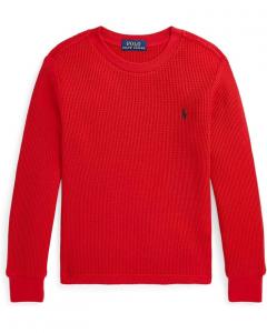 Свитер Polo Ralph Lauren Kids Waffle-Knit Cotton Long Sleeve Tee, цвет RL 2000 Red