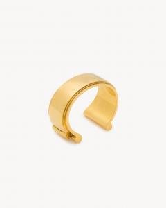 Манжета-кафф из металла Saint Laurent, золото