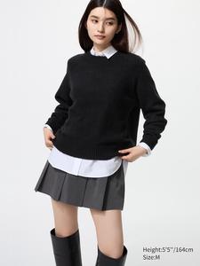 Джемпер Soufflé с круглым вырезом Uniqlo, 09 black