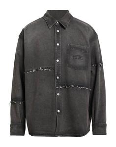 Джинсовая рубашка Mm6 Maison Margiela, угольно-серый