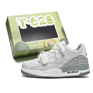 Высокие устойчивые к истиранию дышащие противоскользящие низкие скейтбордские кроссовки Unisex T628, бело-синие