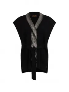 Топ с плетеными завязками Moorer, черный