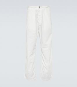 Прямые брюки из хлопка Marina Stone Island, белый