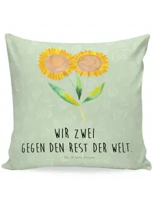 Подушка Mr & Mrs Panda 40x40 Blume Sonnenblume, цвет blattgrün