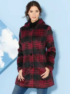 Уличная куртка Classic Basics с капюшоном, цвет Schwarz-Rot-Kariert