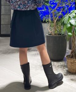 Резиновые сапоги на толстом каблуке для защиты от дождя