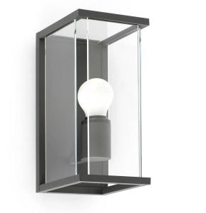 Уличный настенный светильник FARO Nala, серый - стекло - 16 x 29 x 14 см
