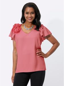 Блузка с короткими рукавами цвета фламинго WITT WEIDEN