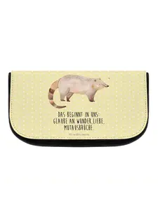 Косметичка Mr & Mrs Panda Nasenbär, пастельно-желтый