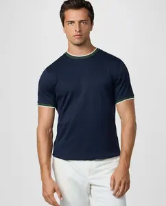 Мужская футболка клуб с воротником и классической посадкой Hackett, темно-синий